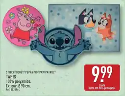 ALDI STITCH BLUEY PEPPA PIG PAW PATROL TAPIS offre