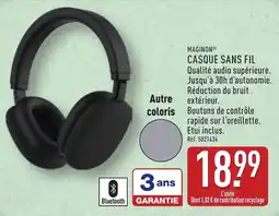 ALDI MAGINON CASQUE SANS FIL offre