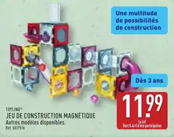 ALDI TOYLINO JEU DE CONSTRUCTION MAGNÉTIQUE offre
