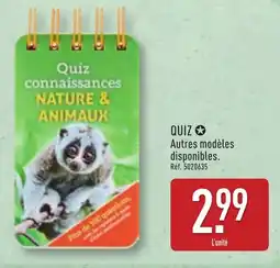 ALDI Quiz connaissances NATURE & ANIMAUX offre