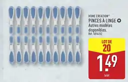 ALDI HOME CREATION PINCES À LINGE offre