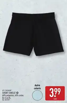 ALDI UP 2 FASHION SHORT SWEAT offre