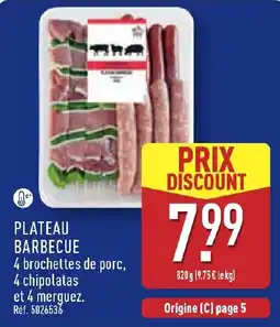 ALDI PLATEAU BARBECUE offre