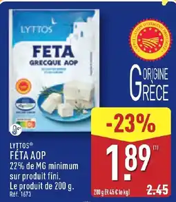 ALDI LYTTOS FETA offre