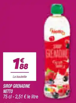 Netto NETTO SIROP GRENADINE offre