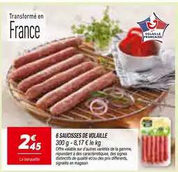 Netto Saucisses de Volaille offre