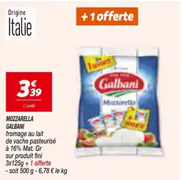 Netto Galbani Mozzarella offre