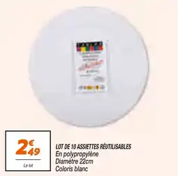 Netto ASSIETTES RÉUTILISABLES offre