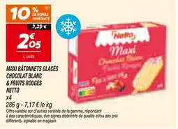 Netto NETTO MAXI BÂTONNETS GLACÉS offre