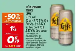 Netto LEFFE BIÈRE D'ABBAYE BLONDE offre
