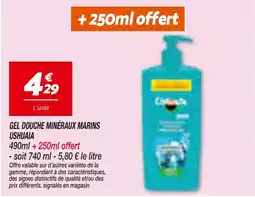 Netto USHUAIA GEL DOUCHE MINÉRAUX MARINS offre