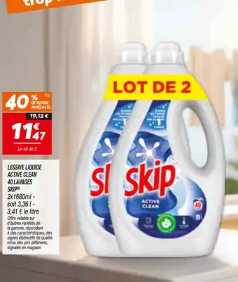 Skip Lessive liquide Active Clean