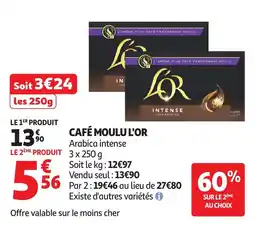 Auchan CAFÉ MOULU L'OR offre
