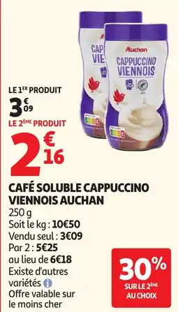 Auchan Auchan Cappuccino Viennois offre