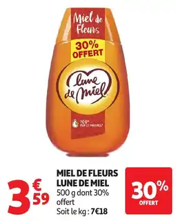 Auchan Lune de Miel Miel de Fleurs offre