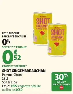 Auchan SHOT GINGEMBRE AUCHAN offre