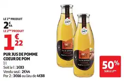 Auchan Coeur pom Jus de pommes offre
