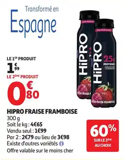 Auchan HiPRO FRAISE FRAMBOISE offre
