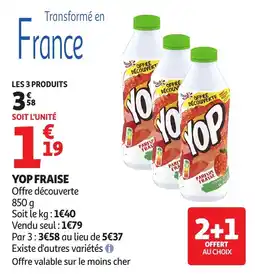 Auchan YOP FRAISE offre