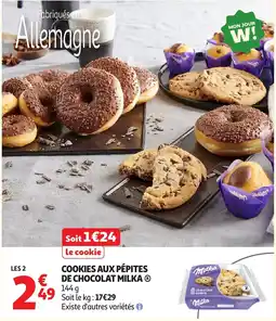 Auchan Milka Cookies aux pépites de chocolat offre