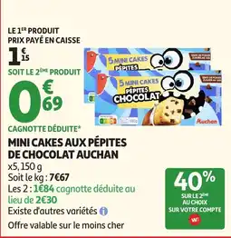 Auchan Mini Cakes Auchan offre