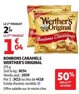 Auchan Werther's Original Bonbons caramels offre