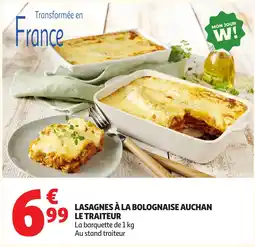 Auchan LE TRAITEUR LASAGNES À LA BOLOGNAISE offre
