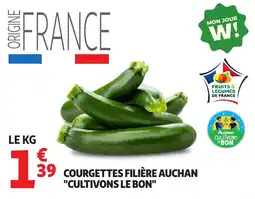 Auchan Courgettes Filière Auchan offre