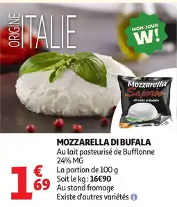 Auchan Mozzarella di Bufala Saporò offre