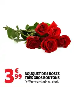 Auchan Bouquet de 5 roses offre