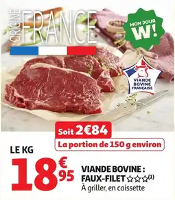 Auchan VIAND Bovine FAUX-FILET offre