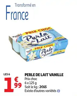 Auchan Yoplait Perle de Lait offre