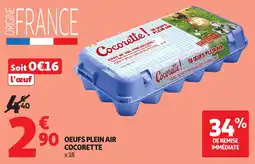 Auchan Cocorette OEUVS PLEIN AIR offre
