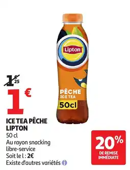Auchan Lipton ICE TEA PÊCHE offre