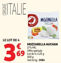Auchan Mozzarella Auchan offre