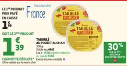 Auchan Taboulé Poulet Auchan offre