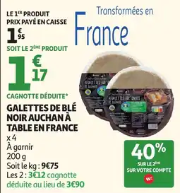 Auchan GALETTES DE BLÉ NOIR AUCHAN offre
