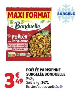 Auchan BONDUELLE POÊLÉE PARISIENNE offre