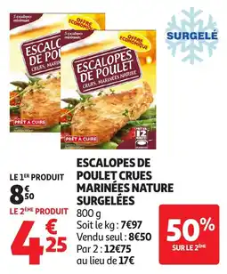 Auchan Escalopes de poulet offre