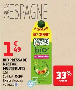 Auchan PRESSADE NECTAR MULTIFRUITS offre