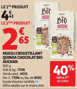 Auchan Auchan Muesli Croustillant offre