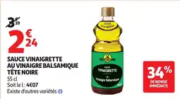 Auchan TÊTE NOIRE Sauce vinaigrette offre