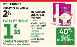 Auchan Auchan Riz Basmati offre