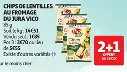 Auchan Vico Chips de lentilles au fromage du Jura offre