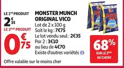 Auchan Vico Monster Munch Original offre