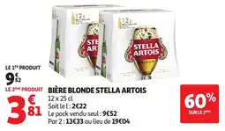 Auchan STELLA ARTOIS BIÈRE BLONDE offre