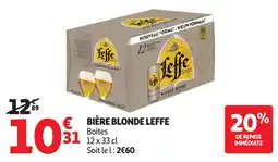 Auchan Leffe Bière Blonde offre