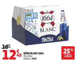 Auchan 1664 BIÈRE BLANC offre
