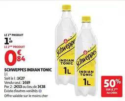 Auchan Schweppes Indian Tonic offre