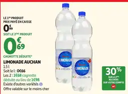 Auchan Limonade Auchan offre